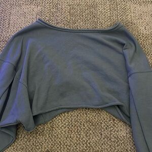 Altard state crop off the shoulder crewneck